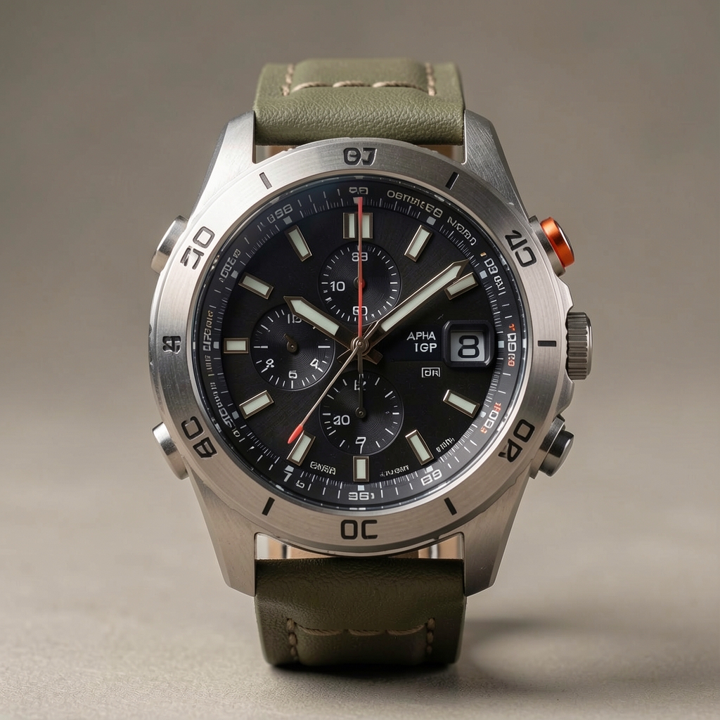 Suunto Traverse Alpha outdoor GPS saati, çelik kasa ve taktik kadran tasarımı