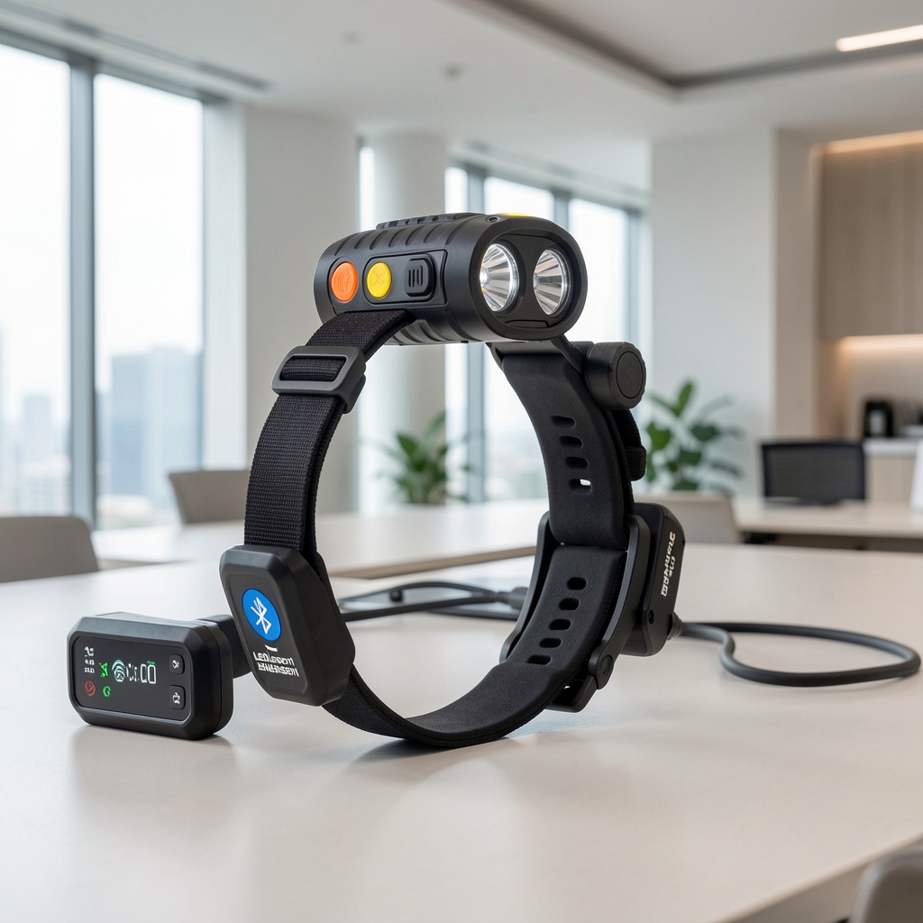 Ledlenser MH11 şarj edilebilir kafa lambası, bluetooth kontrol ve Bluetooth bağlantı göstergesi