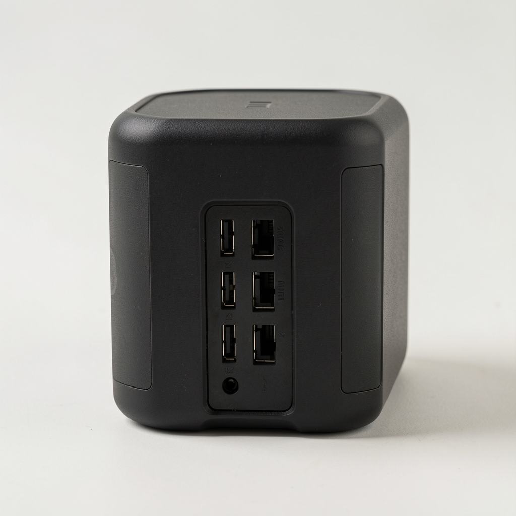 Xiaomi 30000 mAh Power Bank 3 Pro, plastik gövde ve çoklu çıkış portları, taşıma kayışı deliği