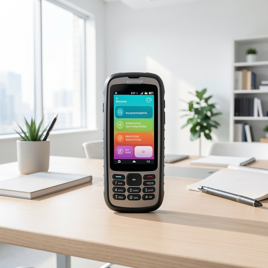 Garmin GPSMAP 67i uydu mesajlaşma özellikli handheld GPS cihazı, tuşlar ve renk ekran görünür